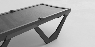 Лежак пластиковый Vondom Voxel Basic полипропилен, стекловолокно, батилин серый Фото 8