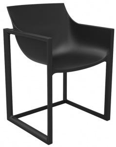 Кресло пластиковое Vondom Wall Street Basic полипропилен, стекловолокно черный Фото 1