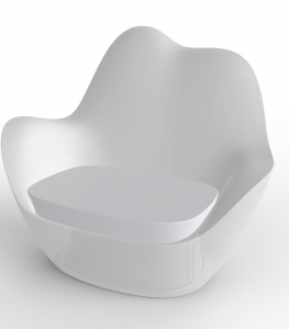 Лаунж-кресло пластиковое с подушкой Vondom Sabinas Basic полиэтилен, ткань Фото 28