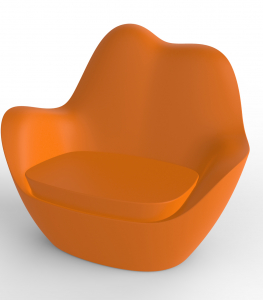 Лаунж-кресло пластиковое с подушкой Vondom Sabinas Basic полиэтилен, ткань Фото 31