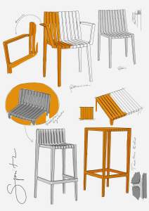 Кресло пластиковое Vondom Spritz Basic полипропилен, стекловолокно белый Фото 9