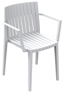 Кресло пластиковое Vondom Spritz Basic полипропилен, стекловолокно белый Фото 1