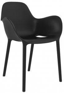 Кресло пластиковое Vondom Sabinas Basic полипропилен, стекловолокно черный Фото 1