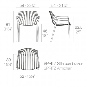 Лаунж-кресло пластиковое Vondom Spritz Basic полипропилен, стекловолокно слоновая кость Фото 2