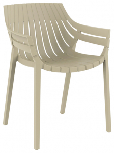Лаунж-кресло пластиковое Vondom Spritz Basic полипропилен, стекловолокно слоновая кость Фото 1