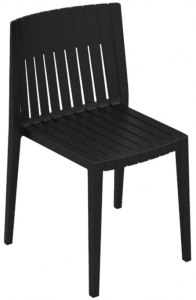 Стул пластиковый Vondom Spritz Basic полипропилен, стекловолокно черный Фото 1