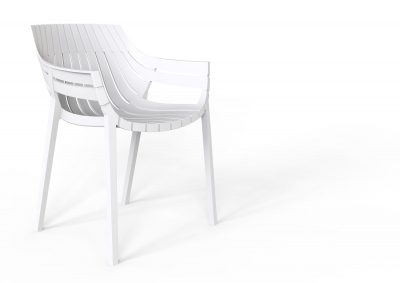 Лаунж-кресло пластиковое Vondom Spritz Basic полипропилен, стекловолокно белый Фото 4