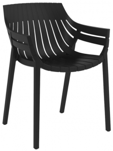 Лаунж-кресло пластиковое Vondom Spritz Basic полипропилен, стекловолокно черный Фото 1