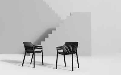 Лаунж-кресло пластиковое Vondom Spritz Basic полипропилен, стекловолокно черный Фото 6
