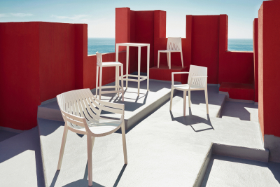 Стул пластиковый барный Vondom Spritz Basic полипропилен, стекловолокно белый Фото 7