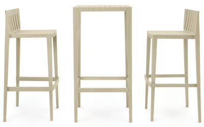 Комплект барной мебели Vondom Spritz Basic полипропилен, стекловолокно слоновая кость Фото 1