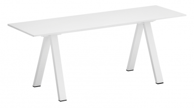 Скамейка ламинированная PEDRALI Arki-Bench сталь, компакт-ламинат HPL белый Фото 1