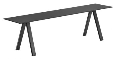 Скамейка ламинированная PEDRALI Arki-Bench сталь, компакт-ламинат HPL черный Фото 1