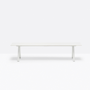 Скамейка ламинированная PEDRALI Arki-Bench сталь, компакт-ламинат HPL белый Фото 5