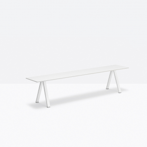 Скамейка ламинированная PEDRALI Arki-Bench сталь, компакт-ламинат HPL белый Фото 4