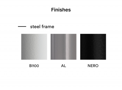 Диван мягкий PEDRALI Zippo сталь, фанера, ткань черный, красный Фото 3