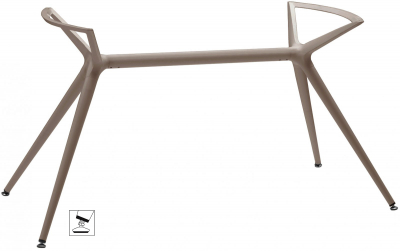 Подстолье металлическое двойное Scab Design Metropolis L сталь тортора Фото 1