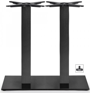Подстолье двойное металлическое Scab Design Tiffany чугун, сталь черный Фото 1