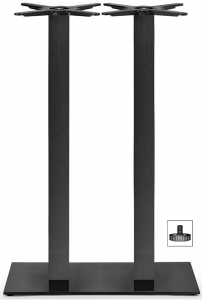 Подстолье двойное барное металлическое Scab Design Tiffany чугун, сталь черный Фото 1