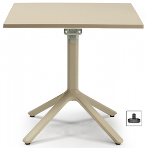Стол пластиковый складной Scab Design Eco Folding алюминий, технополимер тортора Фото 1