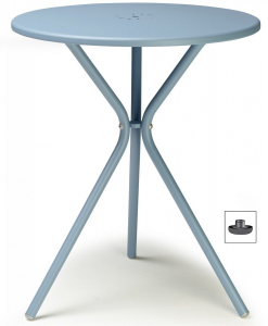Стол металлический обеденный Scab Design Leo сталь, металл голубой Фото 1