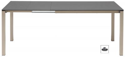 Стол ламинированный раздвижной Scab Design Pranzo Extendable сталь, компакт-ламинат HPL тортора, антрацит Фото 1