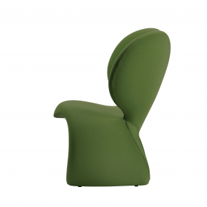 Кресло лаунж с обивкой Qeeboo Don't F**k With The Mouse сталь, пенополиуретан, ткань зеленый Фото 7