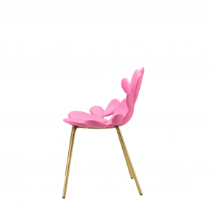 Комплект пластиковых стульев Qeeboo Filicudi Set 2 металл, полиэтилен латунь, ярко-розовый Фото 5