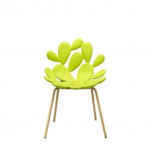 Комплект пластиковых стульев Qeeboo Filicudi Set 2 металл, полиэтилен латунь, желтый Фото 6