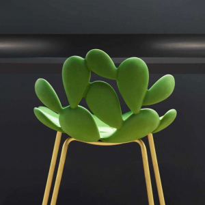 Комплект пластиковых стульев Qeeboo Filicudi Set 2 металл, полиэтилен латунь, зеленый Фото 25