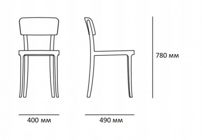 Комплект пластиковых стульев Qeeboo K Set 2 полипропилен черный Фото 2