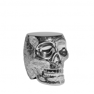 Табурет пластиковый Qeeboo Mexico Metal Finish полиэтилен серебристый Фото 5