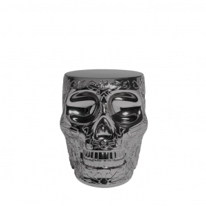 Табурет пластиковый Qeeboo Mexico Metal Finish полиэтилен титановый Фото 4