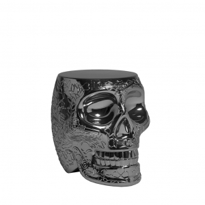 Табурет пластиковый Qeeboo Mexico Metal Finish полиэтилен титановый Фото 6