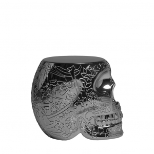 Табурет пластиковый Qeeboo Mexico Metal Finish полиэтилен титановый Фото 5