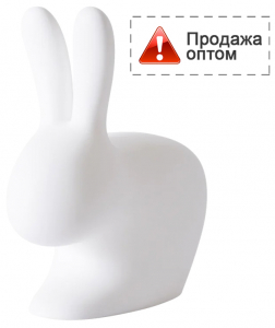 Стул пластиковый Qeeboo Rabbit полиэтилен белый Фото 1