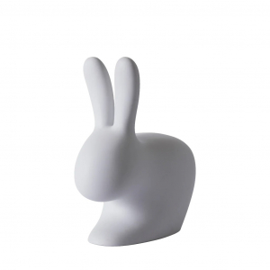 Стул пластиковый Qeeboo Rabbit полиэтилен серый Фото 4