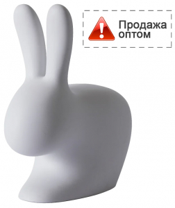 Стул пластиковый Qeeboo Rabbit полиэтилен серый Фото 1