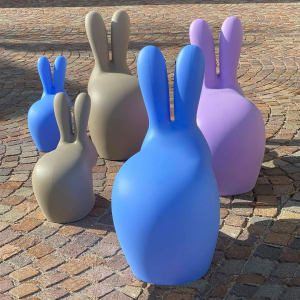 Стул пластиковый Qeeboo Rabbit полиэтилен фиолетовый Фото 20