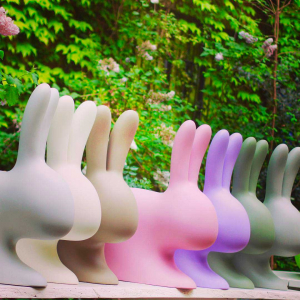 Стул пластиковый Qeeboo Rabbit полиэтилен фиолетовый Фото 28