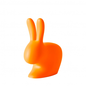 Стул пластиковый Qeeboo Rabbit полиэтилен оранжевый Фото 3
