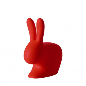 Стул пластиковый Qeeboo Rabbit полиэтилен красный Фото 4