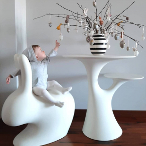 Стул пластиковый детский Qeeboo Rabbit Baby полиэтилен белый Фото 29