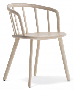 Кресло деревянное PEDRALI Nym ясень беленый ясень Фото 1
