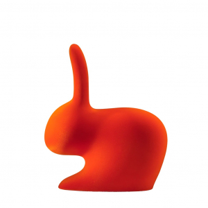 Стул пластиковый детский Qeeboo Rabbit Baby Velvet Finish полиэтилен оранжевый Фото 18