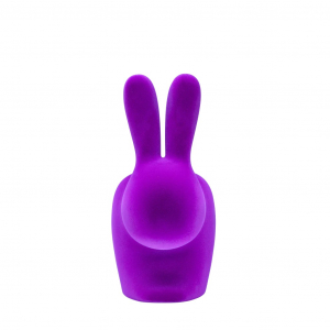 Стул пластиковый детский Qeeboo Rabbit Baby Velvet Finish полиэтилен фиолетовый Фото 6
