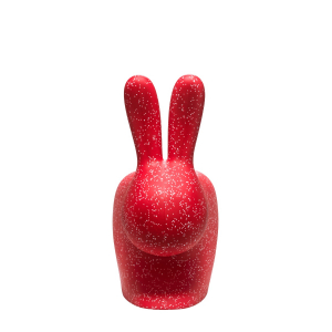 Стул пластиковый Qeeboo Rabbit Dots полиэтилен красный, белый Фото 5