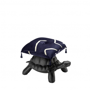 Пуф с подушкой Qeeboo Turtle Carry полиэтилен, ткань черный Фото 6