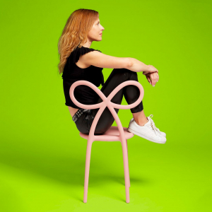 Комплект пластиковых стульев Qeeboo Ribbon Set 2 полипропилен розовый Фото 23