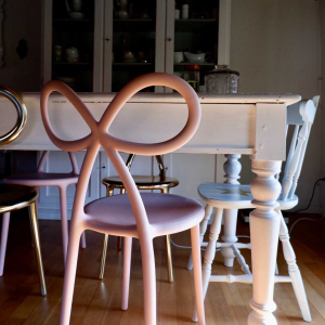 Комплект пластиковых стульев Qeeboo Ribbon Set 2 полипропилен розовый Фото 40